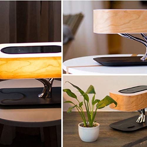 BIN Bedside Lamp Table Lamp Bluetooth Speaker, Wireless Charging,WiFi+Wirelesscharging