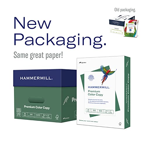Hammermill Printer Paper, Premium Color 28 lb Copy Paper, 12 x 18 - 4 Ream (2,000 Sheets) - 100 Bright, Made in the USA, 106125C