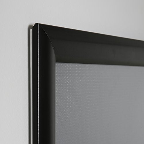 M&T Displays Snap Frame, 40X60 Poster Size, 1.77" Black, Mitered Corner, Front Loading