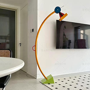 EESHHA Floor Lamp - Creative Metal Paint Standing Lamp for Living Room and Bedroom (Size Excluding Light Source)