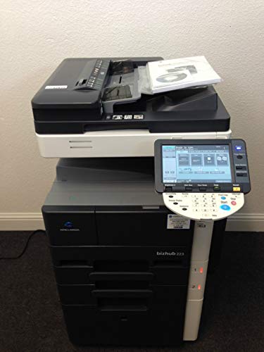 Konica Minolta Bizhub 223 Copier Printer Scanner with FS-529 finisher LOW 110k (Certified Refurbished)