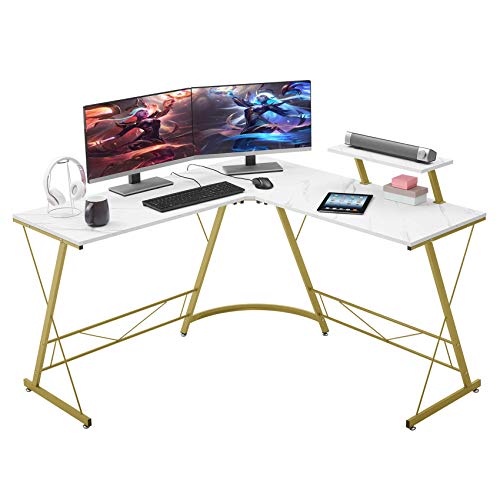 Mr IRONSTONE Electric Height Adjustable Desk 53.5" Standing Desk Sit to Stand Home Office Computer Desk & L-Shaped Desk 50.8" Computer Corner Desk, Home Gaming Desk, Office Writing Workstation