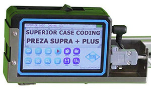 Preza Supra + Plus in Line Inkjet Coder, Inkjet Coding Machine, Date Coding Machine, Date Coder + EJ47SPW White Ink USA
