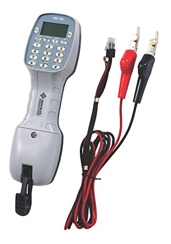 Tempo Communications TM-700 Tele-Mate Pro Telephone Test Set with ABN Bed Of Nails Croc Clips and RJ11 (formerly Greenlee Communications)