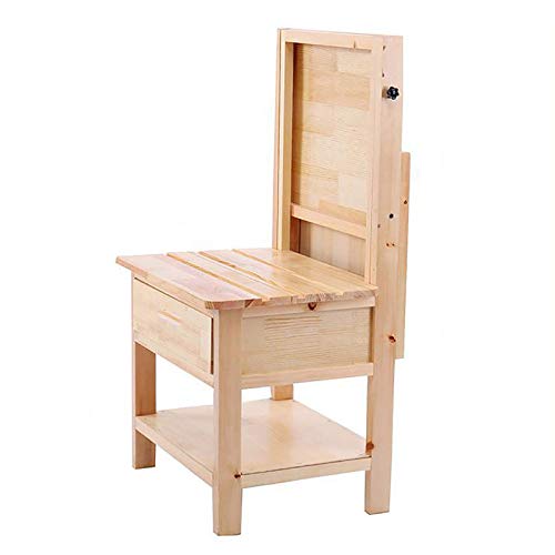 Teerwere Drafting Table Multifunctional Integrated Lifting Easel Drawing Table Studio Art Student Sketching Copy Solid Wood Easel (Color : Natural, Size : 40x45x86Cm)