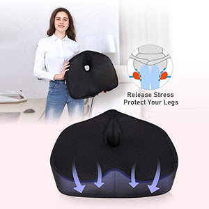 None Seat Cushion and Lumbar Support Pillow Orthopedic for Office Chair - Relieve Lower Back Pain, Women