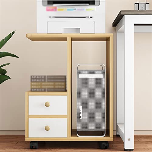 TOMYEUS CPU Stand Floor-to-Ceiling Heavy Mobile Printer Stand with Wheels