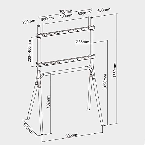 Floor TV Stand Mobile 49-70 Inch Universal