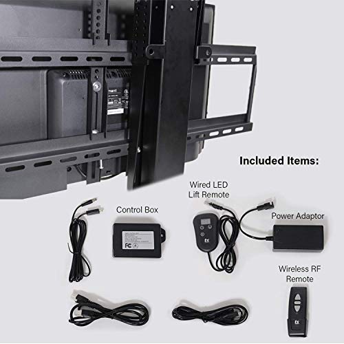Touchstone Valueline Smart Motorized TV Lift-Floor Stand Rolling Cart for 32-70" TVs - 39" Height Travel - Alexa/Wifi - 30006