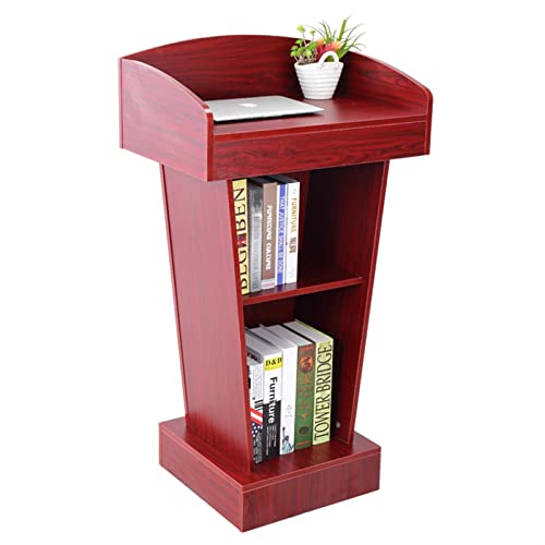 Wood Lectern Stand Up Desk for Church School Presentation