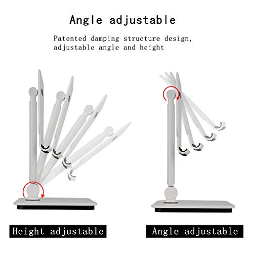 Laptop Stand for Desk, Mobile Phone Stand, Adjustable Multi-Angle Notebook Riser, Foldable Portable Ergonomic Computer Desktop Laptop Holder for Desk, Home Office Furniture Set (White)