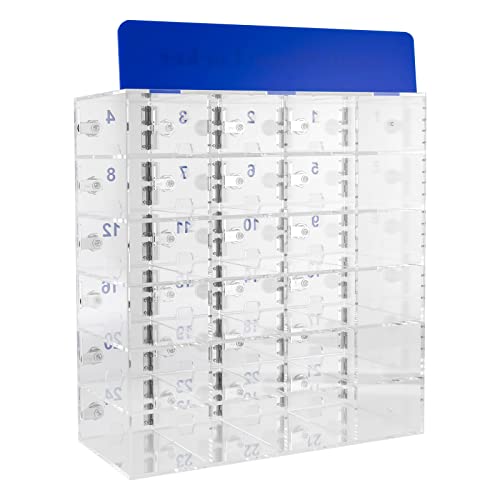 DNYSYSJ 24 Slots Cell Phone Locker with Door Locks and Keys