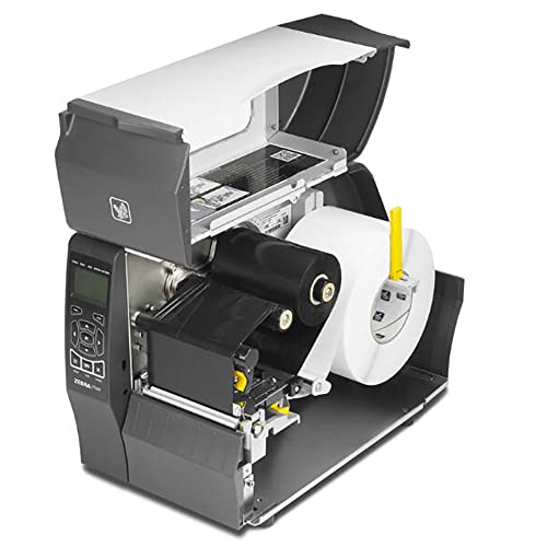 Zebra ZT230 Thermal Transfer and Direct Thermal Industrial Monochrome Black and White Barcode Label Printer, Black - LCD, 203 dpi, 6 ips, 4.0" Print Width, Serial and USB Ports - BROAG External Webcam
