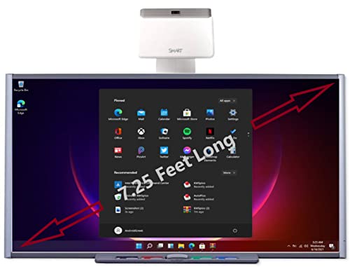 SMART Electronic Interactive Dry Erase Board for Classroom Presentation/Collaboration (7' x 4') with Short Throw Projector