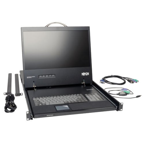 Tripp Lite B021-000-19  KVM Rack Console 1U Rackmount w 19" LCD Display