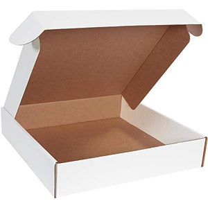 BOX USA BMFL20204 Deluxe Literature Mailers, 20" x 20" x 4", White (Pack of 25)