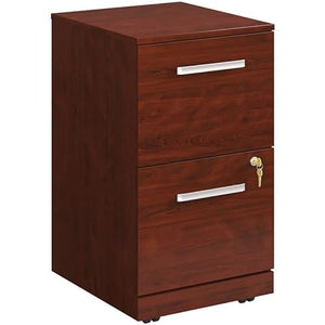 Home Square 2-Piece Set: 72" x 30" Desk & 2-Drawers Mobile File Cabinet