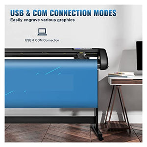 Generic Vinyl Cutter Machine, 53 Inch Cutting Plotter with 400 Inch Steel Roller Shaft