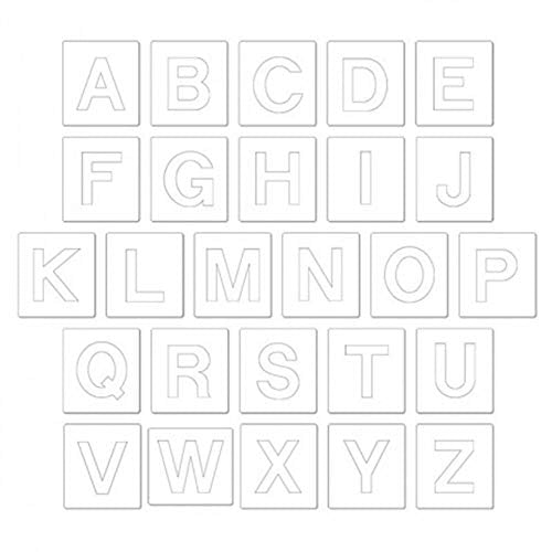 Ellison Sizzix Bigz Alphabet Set A10080, Block 3 1/2" Capital Letters