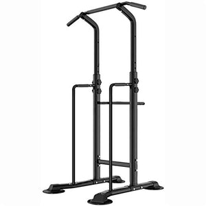 DSWHM Fitness Equipment Strength Training Equipment Strength Training Dip Stands Adjustable Power Tower Dip Station Pull Up Bar Push Up Workout Abdominal Exercise