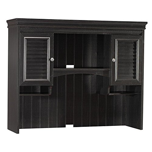 Bush Furniture Fairview Hutch for Computer Desk in Antique Black