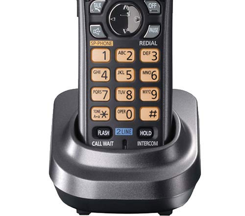 Panasonic KX-TGA939T 2 Line 1.9GHz DECT 6.0 Technology Backlit LCD Display Speakerphone 3-Way Conferencing Additional Digital Cordless Handset