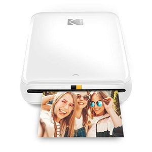 Kodak 2"x3" Premium Zink Photo Paper (100 Sheets) & Step Wireless Mobile Photo Mini Printer (White) Compatible w/ iOS & Android, NFC & Bluetooth Devices