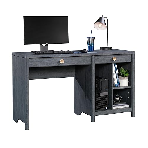 Sauder Home Office Computer Desk, Denim Oak Finish, L: 53.15" x W: 19.45" x H: 30.0