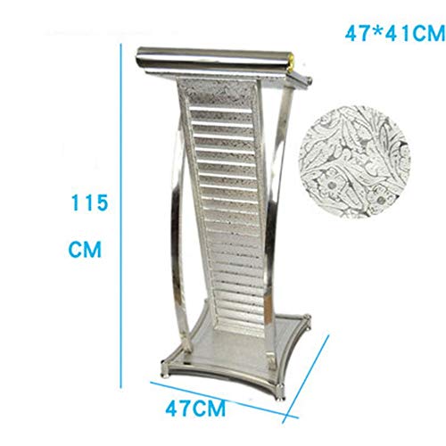 None Lectern Podium Stand Stainless Steel Iron Paint Reception Information Desk