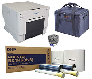DNP RX1 Compact Pro Photo Booth + Portrait Printer Bundle w/Carrying case + More