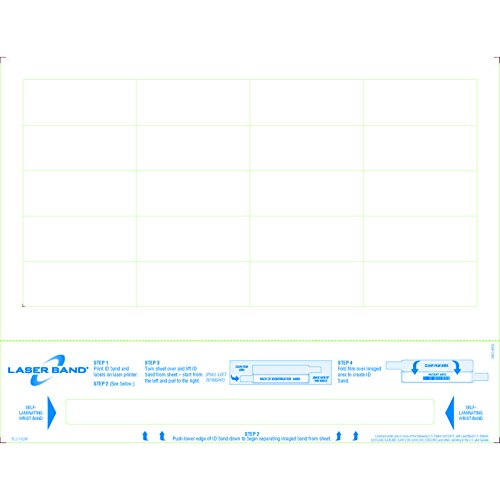 8-1/2" x 11" Adult Band w/Labels (Carton of 1000)