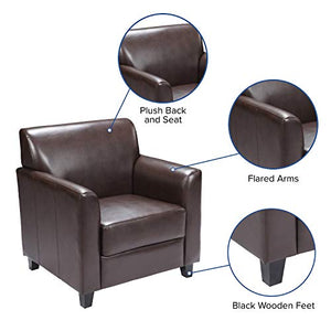 Flash Furniture HERCULES Diplomat Series Brown LeatherSoft Chair
