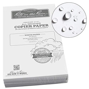 Rite In The Rain Weatherproof Laser Printer Paper, Tabloid Paper Size 11" x 17", 32# White, 500 Sheet Pack (No. 321117)