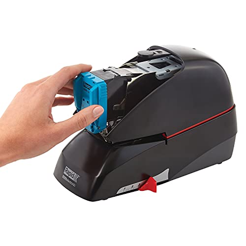 Rapid 90147 5080e Heavy-Duty Flat Clinch Electric Stapler 90-Sheet Capacity Black
