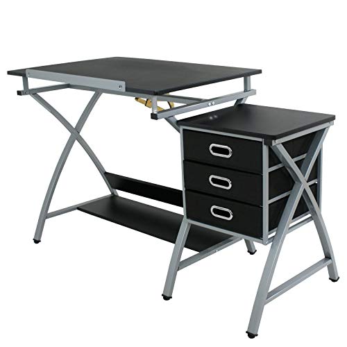 Drawing Desk Art Hobby Drafting Table Art Craft Folding Adjustable With Stool YJYDD