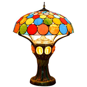 MaGiLL Tiffany Hand Painted Glass Desk Lamp