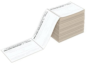 GotSafety - White Interior Inspection Label (5"x4"), with 3-Ply Carbonless- Annual Vehicle Inspection Report Form – X-Large Pack of 100 - Meet DOT Requirements 49 CFR 396 Vehicle Inspection