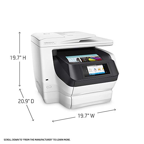 HP OfficeJet Pro 8740 All-in-One Wireless Printer with Mobile Printing, HP Instant Ink & Amazon Dash Replenishment ready (K7S42A) (Renewed)