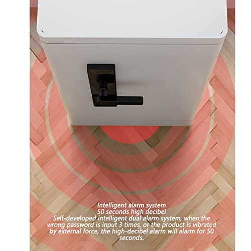 JTKDL Safe Box, Security Fingerprint Biometric Safe, Anti-Theft Cabinet Safe for Home Office, Secure Documents Jewelry Valuables
