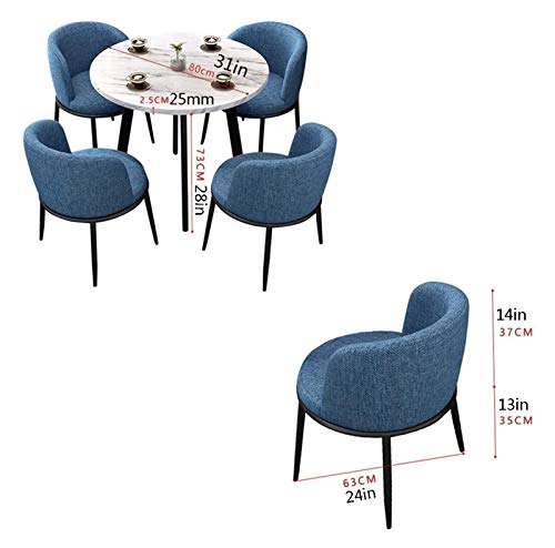 SYLTER Office Conference Table Set, Business Hotel Reception Room Coffee Table - Balcony Courtyard Leisure Kitchen Dining Table and Chair Combination (Color: )