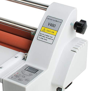 funchic 17'' Office Presentation Laminator Hot Cold Roll Commercial Single&Dual Sided Machine 2 Film Roll 110V-V480