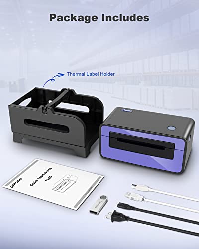 Shipping Label Printer, POLONO 4x6 Thermal Label Printer for Shipping Packages, Commercial Direct Thermal Label Maker, Compatible with USPS, FedEx, Shopify, Ebay, Amazon, Support Multiple Systems