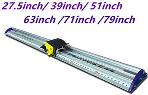 Manual Sliding KT Board Paper Trimmer Cutting Ruler, Photo Paper Cutter Ruler, Photo PVC PET Cutter with Ruler (51"=1300mm)