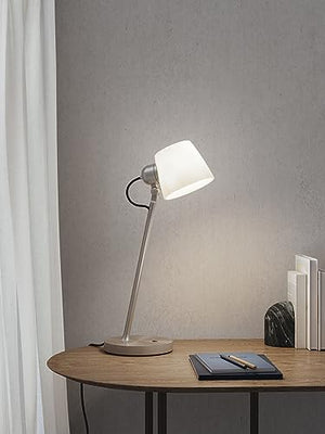 Astro Imari Desk Indoor Table Lamp (Matt Nickel) by Astro - E26/Medium Lamp - Designed in Britain - 1460010