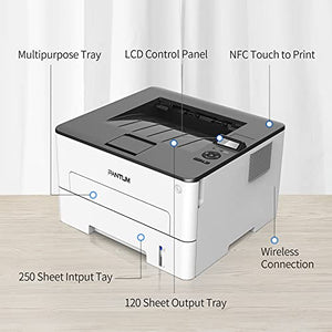 Pantum P3302DW Compact Black & White Laser Printer Wireless Ethernet and USB2.0 Capabilities, Auto Two-Sided Printing, Home Office Use (V4B15B)