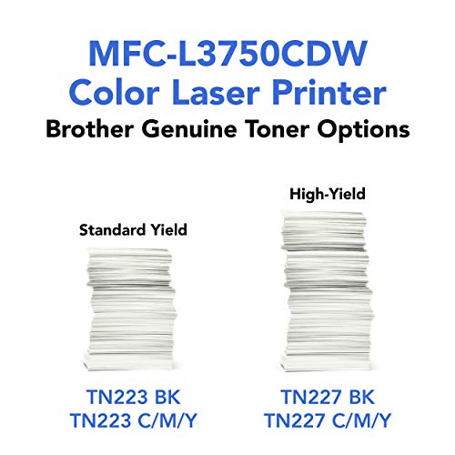 Brother MFC-L3750CDW Digital Color All-in-One Printer, Laser Printer Quality, Wireless Printing, Duplex Printing, Amazon Dash Replenishment Enabled