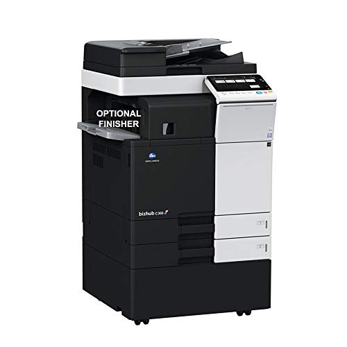 Konica Minolta Bizhub C368 A3 Color Laser Multi-Function Copier - 36ppm, Copy, Print, Scan, 2 Trays, Cabinet (Renewed)