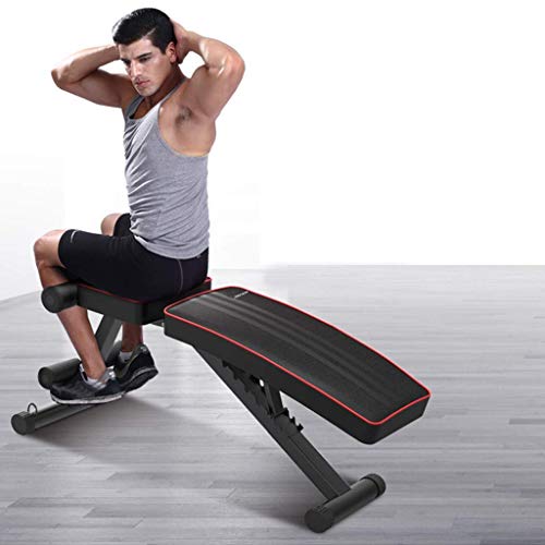DLWDMRV Fitness multifunctional dumbbell bench Adjustable Weight Bench Press, Utility Barbell Lifting Press Exercise Foldable Workout Bench for Home Strength Training Multi-Function Flat Incline Decli