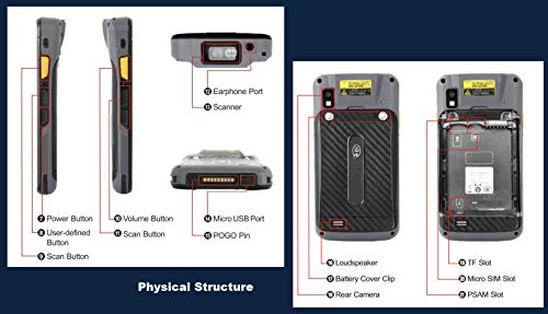 Cruiser Android 7.1 Handheld POS Terminal Mobile Data Collector With 2D QR Honeywell Barcode Reader Bluetooth NFC GPS WiFi 4G LTE for Retail & Stock Control