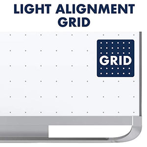 Quartet Magnetic Whiteboard, White Board, Dry Erase Board, 4' x 3', Silver Aluminum Frame, Prestige 2 Total Erase (TEM544A)